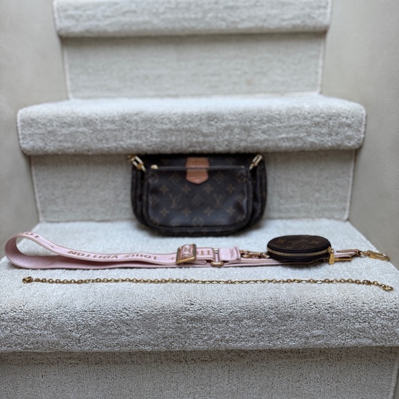 Louis Vuitton Monogram Multi Pochette Accessories Rose Clair - Picture 2 of 15